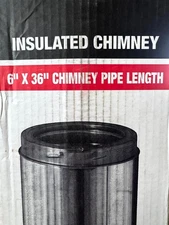 Selkirk SuperVent JSC6SA3 Stainless Steel Insulated Chimney Pipe 36"L x 6"Dia