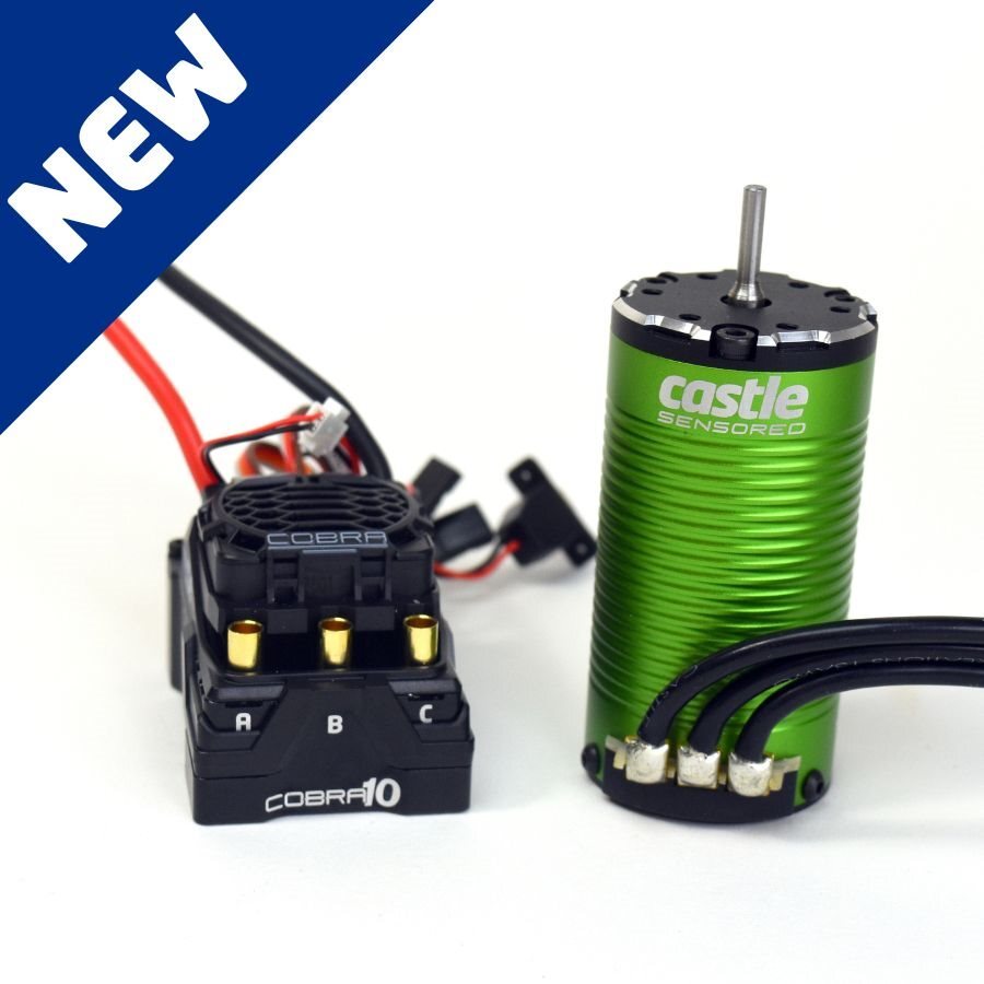 Castle Creations Cobra 10 6S Max 25.2V ESC w/1415-2400Kv Brushless Motor Combo