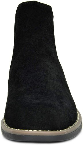 Men's Slip On Chelsea Boots Ankle Boots Suede Leather Chukka Dress Desert Shoes - Picture 18 of 38