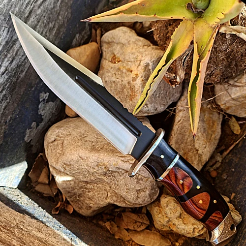 Outdoor COLUMBIA Hunting Knife Fixed Blade Large Bowie Camping Survival Knife - Picture 1 of 24