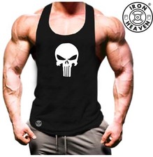 Skull Vest Gym Clothing Bodybuilding Training Workout Exercise Boxing Tank Top
