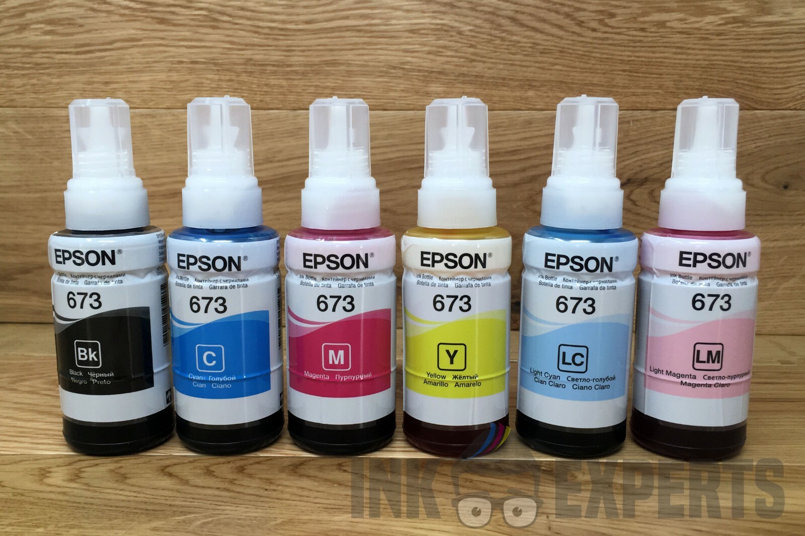 Epson Genuine Original No. 673 Ecotank Ink Bottle Set for L800 L805