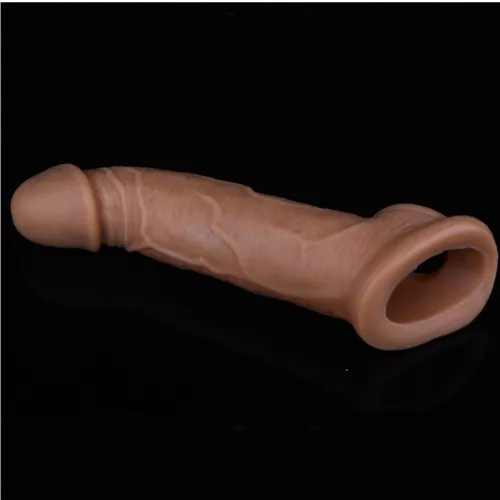 2PCS Cock-Girth-Enlarger-Enhancer-Penis-Extension-Extender Sheath-Dick-Sleeve - Picture 11 of 12
