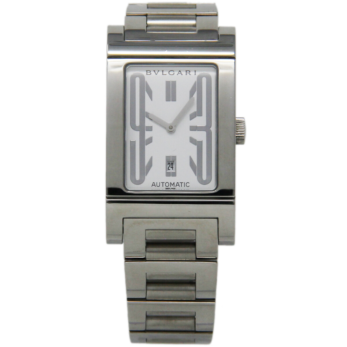 Bvlgari Bulgari RT45S Rettangolo Stainless Steel Silver
