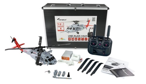 RC Black Hawk Hubschrauber 1:47 GPS, Gyro, LED – Brushless, Auto-Rückkehr - Bild 2 von 7
