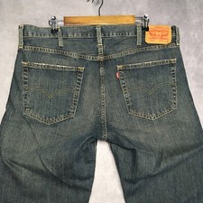 Levis Mens 559 Relaxed Straight Fit Blue Jeans size 38x32 Denim Pants Handsome