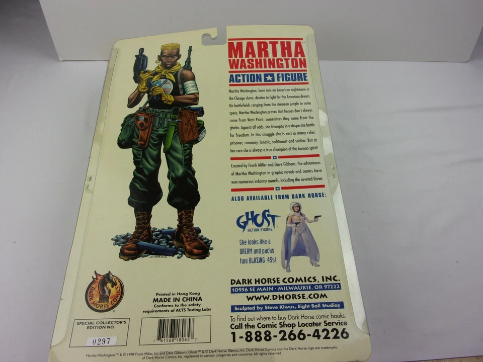 Figura de acción Marth Washington Dark Horse 297 edición coleccionista sin usar, en caja Foto 4 de 4