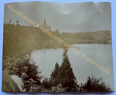 orig. Foto Berlin Grunewald Park 1900 Familie Kinder Königssee Villen Colonie