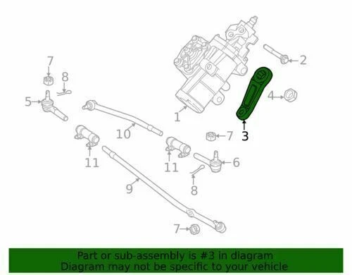 Braço Ford Pitman genuíno 8C2Z-3590-A - Imagem 2 de 2