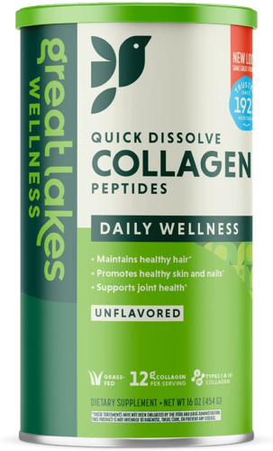 Great Lakes Collagen Peptides Powder Supplement for Skin Hair Nail Joints - Unfl