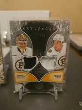 2024-25 UD Artifacts #T2-BRU Swayman/McAvoy Tundra Teammates Duos Bruins #/249
