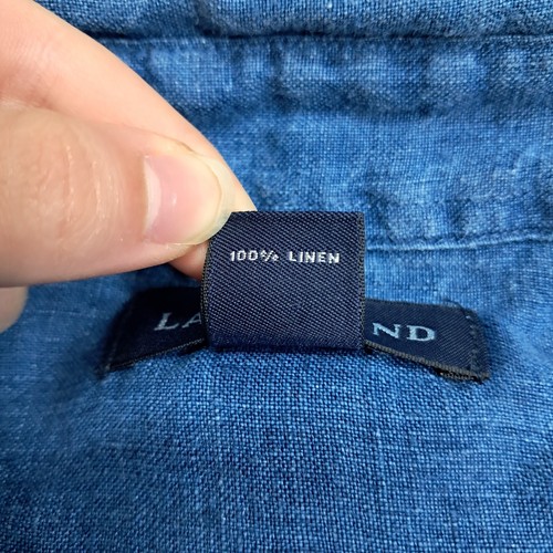Lands' End Herren Denim Knopfleiste Hemd blau X-Large - Bild 4 von 10