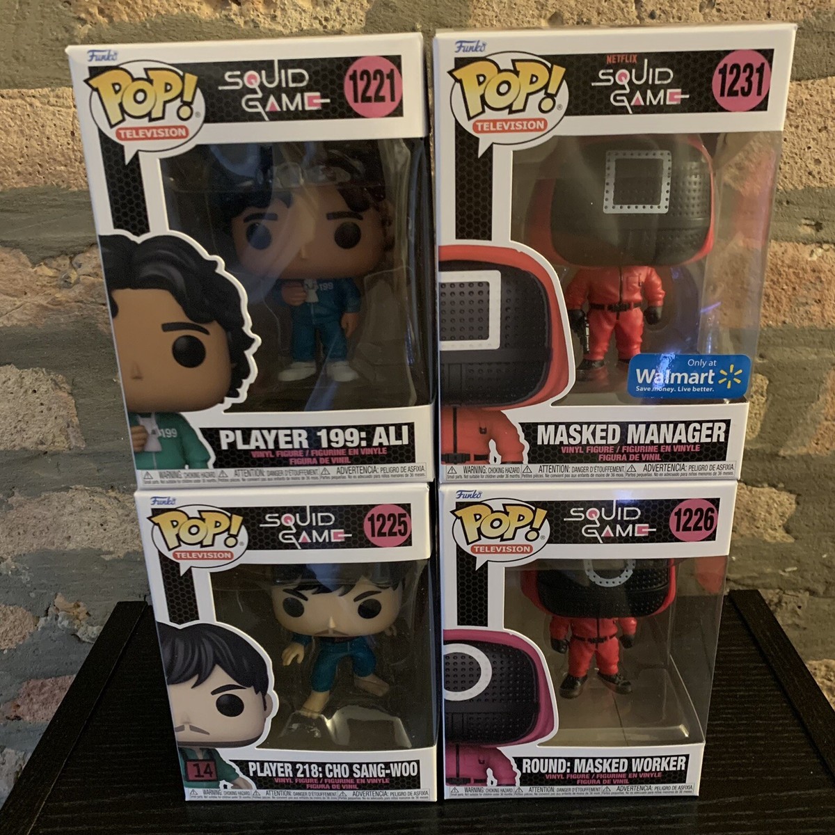 Funko Pop 4 Set Squid Games Characters | eBay