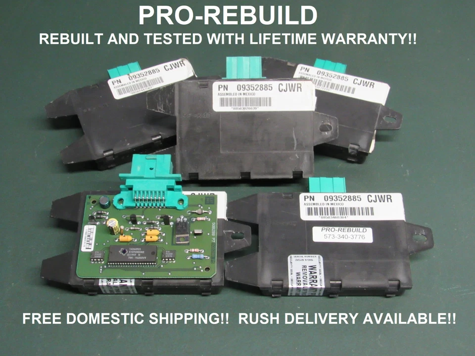 CHEVY ASTRO GMC SAFARI VAN GM ANTI-THEFT PASSLOCK VATS SECURITY MODULE 09352885 - Image 4 of 4