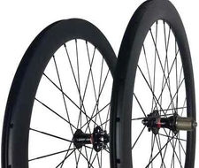 700C Road Bike Carbon Disc Brake Wheels Quick Speed Wheelset with Bearing Hub