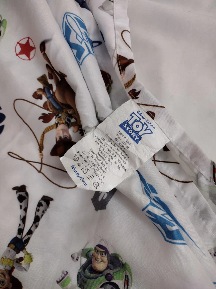 Sábanas de cuna para cama de niño pequeño Toy Story originales planas Disney 2 piezas Woody Jessie Foto 3 de 4