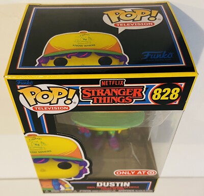 FUNKO POP STRANGER THINGS 828 BLACK LIGHT DUSTIN | eBay