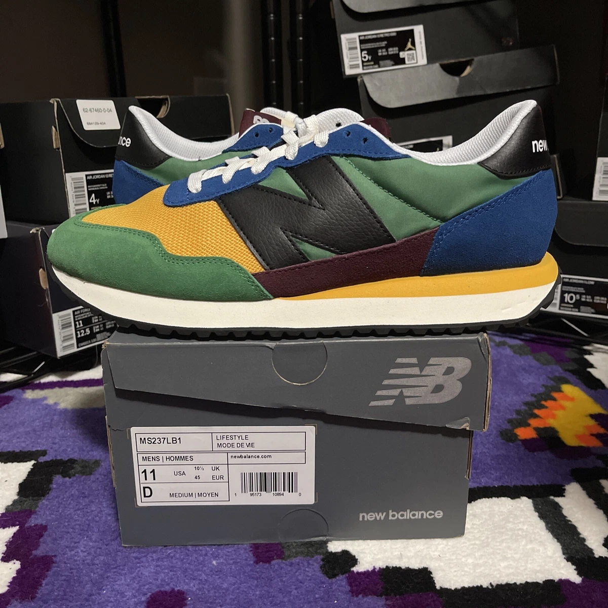 NEW BALANCE 237 MS237LA1 Size 11 Multicolor New DS Never Worn Fast Shipping