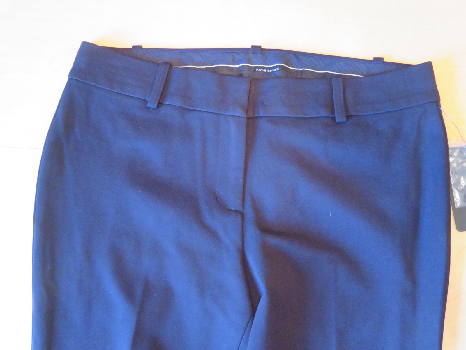 New Women's Harve Benard Stretch Black Dress Pants Slim Leg Tapered Fit