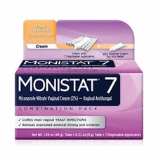 Monista 7 Day Yeast Infection Treatment Cream+External Itch Relief Cream