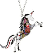 Fantasy Collection Fashion Jewelry Horse Pendant Necklace Unicorn Gift For Girls