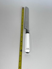 OLEG CASSINI HOME COLLECTION CAKE KNIFE, 12" LONG, CRYSTAL HANDLE