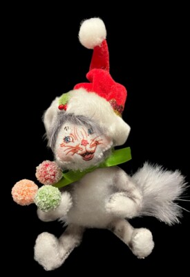 ANNALEE CHRISTMAS GRAY MOUSE 8  FIGURINE OTHERS LISTED IN MY STORE SEPARATE