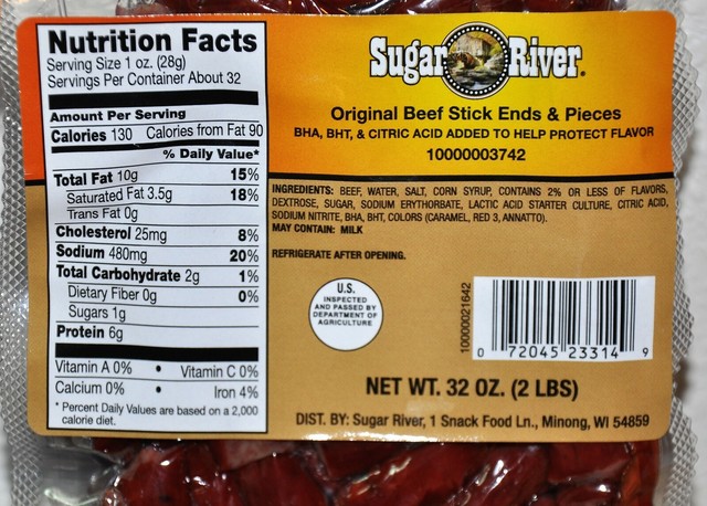 beef stick ends and pieces