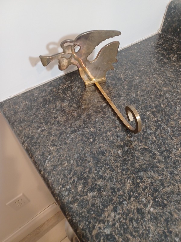 Vintage Brass Stocking Holder