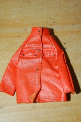 Barbie 1970s Clothes Vintage Jacket SKI SCENE #1797 VINYL Orange