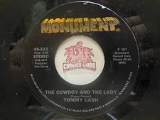 Tommy Cash – The Cowboy And The Lady / Lady I Love You, 45 RPM VG (1M)