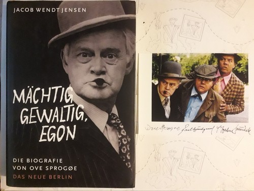 Olsenbande Buch Mächtig gewaltig Egon Biografie v. Ove Sprogoe + Autogrammfoto