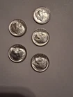 Roosevelt Silver Dimes Coin Lot of ( 5 ) 50 cents FV BU