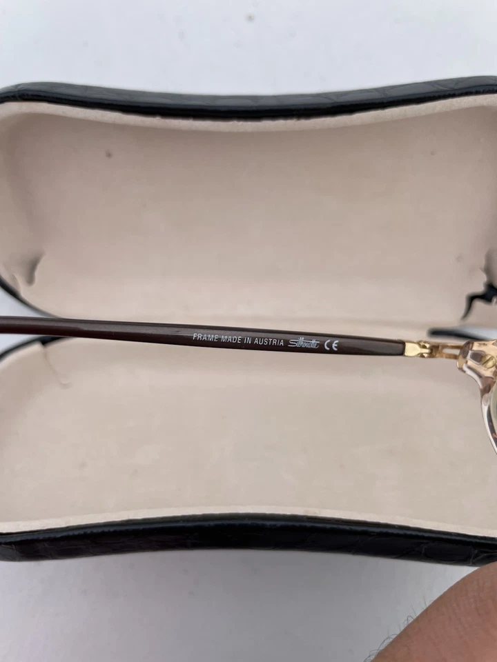 Auténtico marco de gafas ovaladas Silhouette SPX M 1977 para mujer gafas usadas Foto 4 de 4