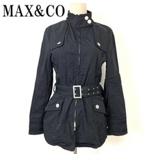 Max and Co Classics Cappotto Giacca Foderato Nylon con Cintura US 8 Nero dal Giappone