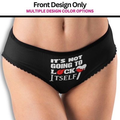 Playful Couples Gift Black Hipster Panties It s Not Going to Lick Itself