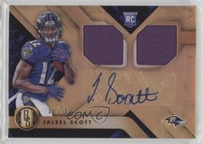 2018 Panini Gold Standard Rookie Jersey Double 16/75 Jaleel Scott #265 Auto fm0