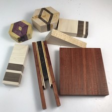 Hardwood Pieces For Arts And Crafts Projects Walnut Padauk Exotic Variety Lot140