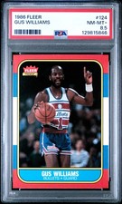 1986 FLEER #124 GUS WILLIAMS PSA 8.5