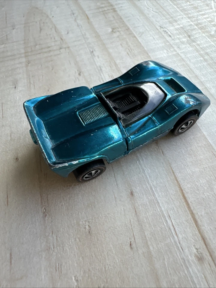 McLaren M6A 1968 Hot Wheels Redline azul claro verde azulado Foto 2 de 4