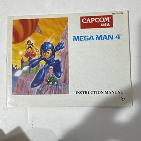 Mega Man 4 (Nintendo NES, 1992 Capcom) Authentic Complete CIB  TESTED