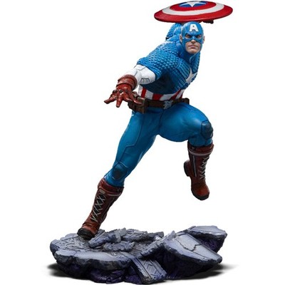 actionfigur captain america infinity gauntlet von iron studios 1/10, 34 cm