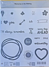 Project Life Stampin Up Stamp Set  MEMORIES IN THE MAKING  Retired Sets