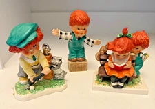 Vintage Hummel Goebel Charlot Byj Redhead Figurines - Lot of 3