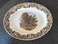 Vintage Churchill Thanksgiving Turkey Platter 10"x 13"
