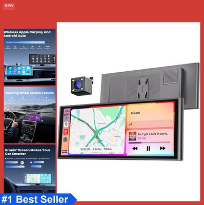 Wireless Portable Car Play Screen for CarPlay Android Auto 9.26 Inch IPS GPS