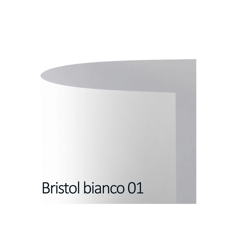 Cartoncino Bristol Color - 70 x 100 cm - 200 gr - bianco 01 - Favini - conf. 10