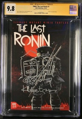 TMNT: THE LAST RONIN 1 CGC 9.8 SS SIGNED & SKETCHED KEVIN EASTMAN IDW