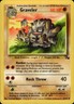 Pokemon Fossil #37/62 Graveler Uncommon Lightly played