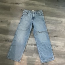 Hollister Men s Baggy Light Wash Blue Denim J...